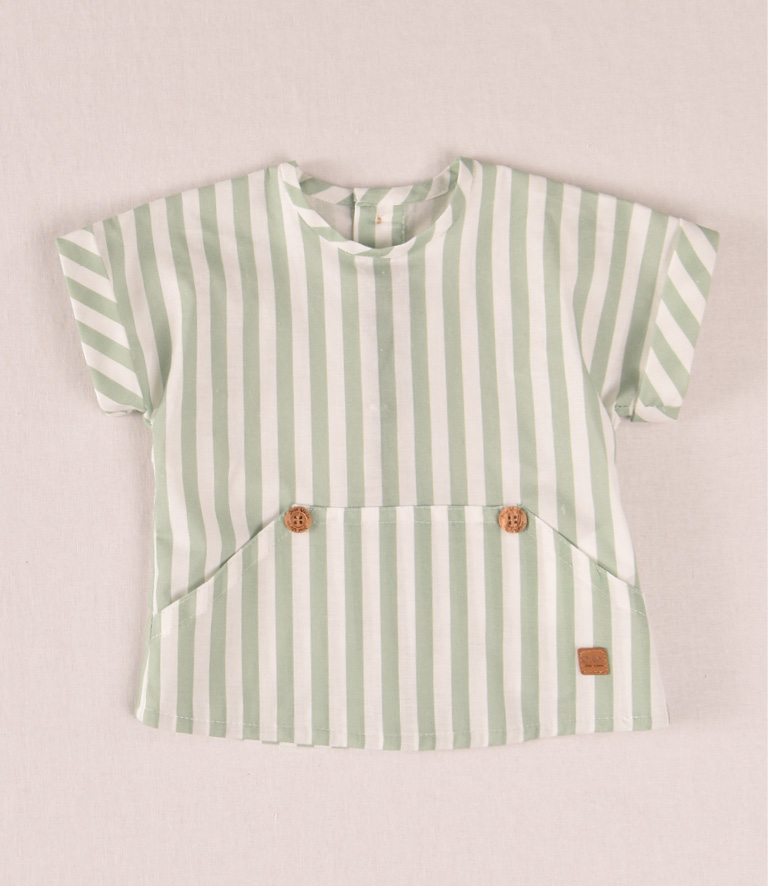 BLUSA RAYAS VERDES NIÑO - JOSE VARON