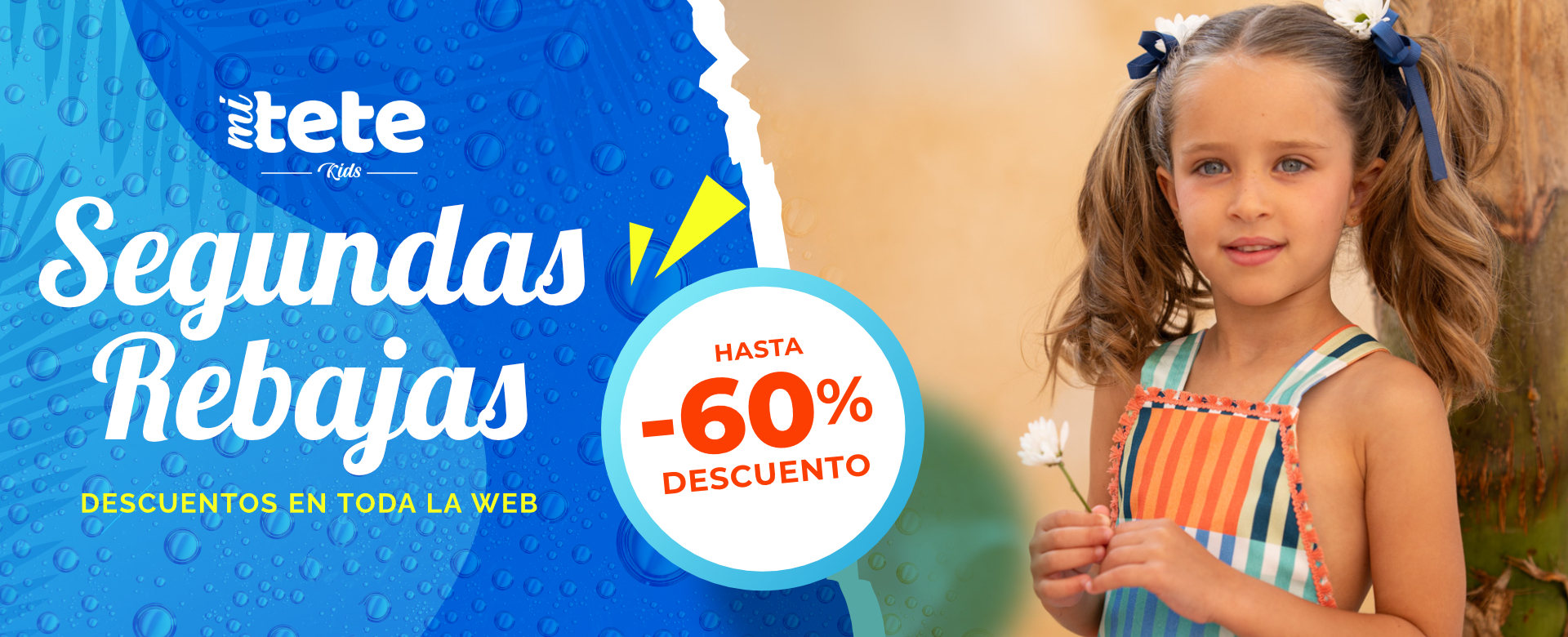 Segundas rebajas con hasta el 60 % de descuento en toda la web — Mi Tete Kids